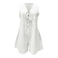 thumbnail image 4 of Combinaison Sans Manches Décontractée pour Femmes, Jambe Droite, Tenue d'Été, Tenue Confortable de Printemps, Tenue Élégante, 4 of 5