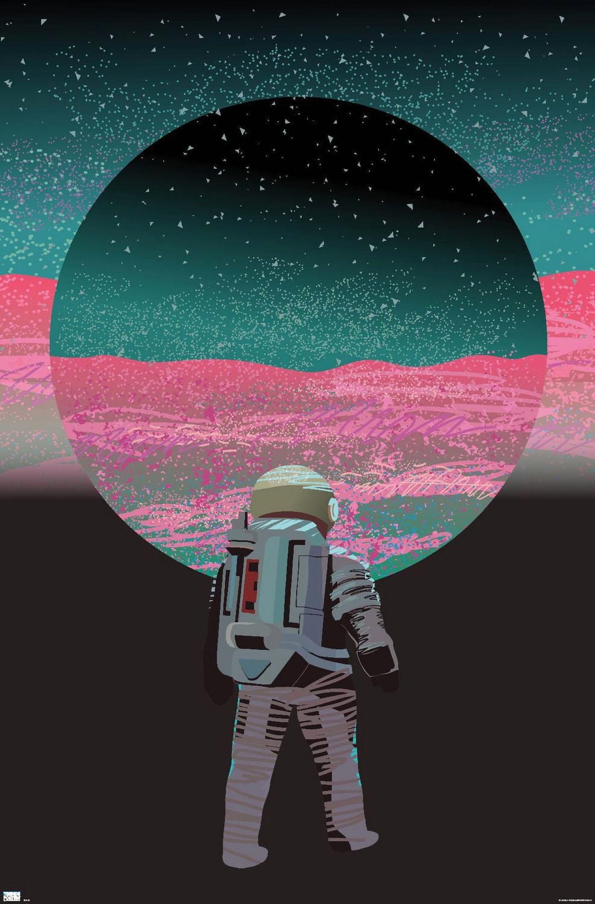 Abstract Astronaut Wall Poster, 22.375" x 34"