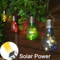 thumbnail image 2 of Outdoor Colorful Solar Powered LED Light Bulb Party Garden Yard Hanging Lamp, 2 of 10
