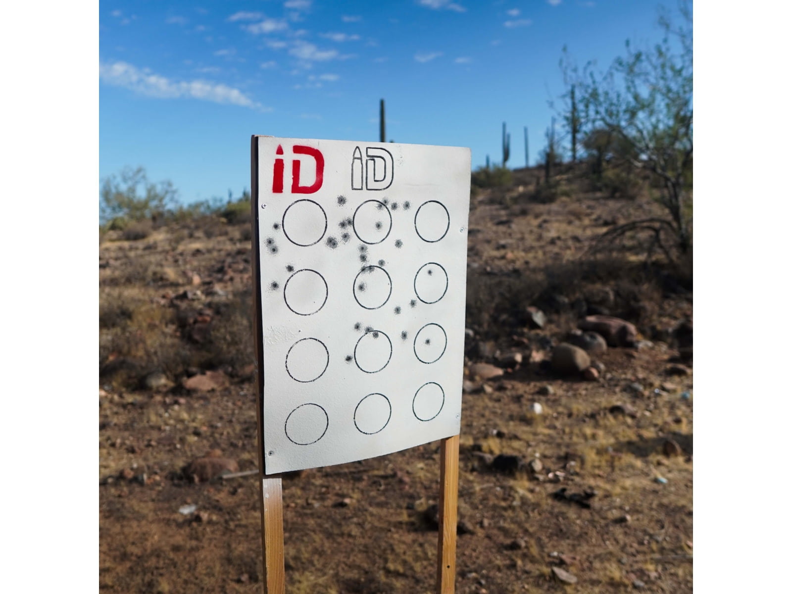 Infinite Defense Circle Drill Target, White
