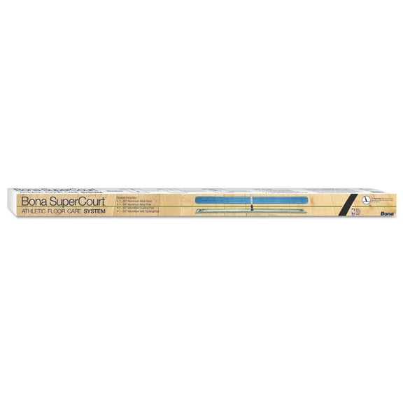 Bona SuperCourt Athletic Floor Care System 60"Microfiber Head 66"Handle Alum/Blue WM710013471