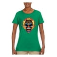 thumbnail image 2 of Flaming Laughing Fierce Clown | Womens Cars and Trucks Graphic T-Shirt, Kelly, Large, 2 of 3