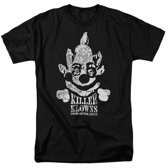 Killer Klowns From Outer Space Kreepy Adult 18/1 T-Shirt Black