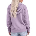 thumbnail image 4 of Resicozy Zip Up Hoodies for Women Fall Winter Casual Sweatshirts Zipper Oversized Lightweight Cute Jackets with Pockets 2026 Light Purple 3XL, 4 of 4