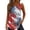 Deep Red, variant on 250th Anniversary Tank Top for Women Casual Sleeveless Ruched Blouses Button Tee Celebration for 250th Anniversary,White (M)