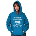 thumbnail image 5 of Chubby Unicorns Need Love Too Rhino Hoodie Sweatshirt Women Brisco Brands X, 5 of 6