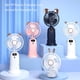 thumbnail image 4 of Matsuzay ABS PP Ventilador portátil Animal Ear Handheld Quiet Running 5 Gear Neck Hanging Brushless Motor Cooling Fans Cooler Dark Blue Type2 NO2, 4 of 6