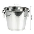thumbnail image 2 of unbranded Portable Ice Container Household Wine Bucket Steel Bucket KTV Accessory, 2 of 8