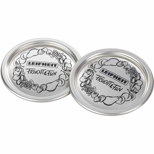 Leifheit Classic WideMouth Mason Jar Canning Lids, Gold