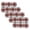 Fraser Plaid Tartan Red Placemat Set Of 4, variant on Split P Winter Blush Placemat Set of 4