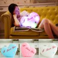 thumbnail image 2 of Throw Pillow Heart Shape Cartoon Cute Plush Pillow Sofa Pillow with Light, 2 of 9