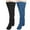 Blue, variant on WREESH Women Fashion Thigh High Socks Over Knee Stockings 2 Pairs High Fuzzy Socks Over Knee Winter Leg Warmers Plush Slipper Socks For Christmas Home Sleeping Navy