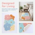 thumbnail image 4 of Unique Bargains Printed Bathroom Rug Ultra Soft Absorbent Plush Bath Mat Multicolor Flower 30" x 18", 4 of 7