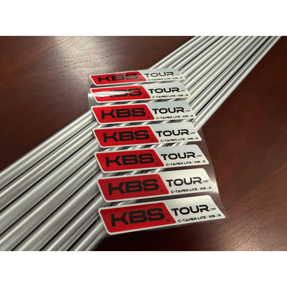 New KBS C-Taper Lite 105 Regular Flex Steel Iron Shaft Pack (4-PW) .355
