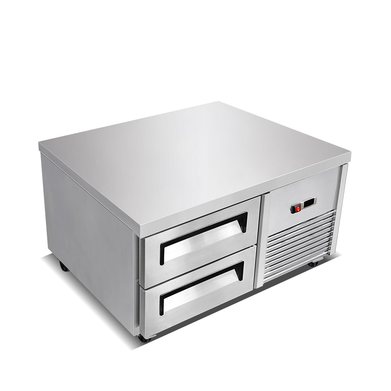 Kolice Commercial 2 Drawers Chef Base Refrigerator,Refrigerated Under Counter Storage Cabinet 33°F to 41°F, for Restaurants,Bars
