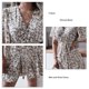 thumbnail image 5 of Vestido floral de manga corta con cuello en V atado cintura fruncida vestido corto elástico elegante con estampado floral para mujer, 5 of 6