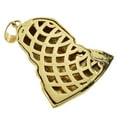 thumbnail image 4 of Huge Jesus Face Hip Hop Pendant Large Big Bling Bust Gold Finish Iced Hip Hop Charm, 4 of 5