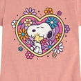thumbnail image 3 of Peanuts - Hug Heart Flower  - Toddler And Youth Girls Short Sleeve Graphic T-Shirt, 3 of 6