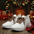 thumbnail image 6 of Kumdkd Christmas Themed Shoe Laces for Sneakers & Boots - Festive Holiday Patterns (Snowflakes/Reindeer/Trees), Durable Polyester, 5 Color Options, Easy to Tie (2-Pack), 6 of 6