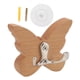 thumbnail image 2 of Gancho De Pared De Madera Con Forma De Mariposa, Colgador De Pared De Madera Para Abrigo, Ropa, Sombrero, Toalla, 2 of 7