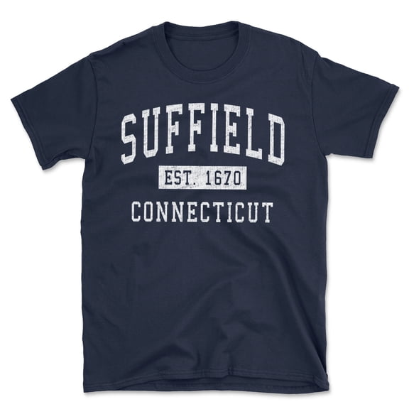 Suffield Connecticut Classic Established Men's Cotton T-Shirt
