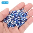 thumbnail image 4 of Uxcell 1440Pcs Glass Diamante Rhinestone, Man Made Gems AB Dark Blue 3.8-4 mm, 4 of 6