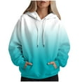 thumbnail image 6 of Godom Hoodies for Women Tie Dye Oversized Hooded Sweatshirt Long Sleeve Casual Colorful Pullover Hoodie Fall Sweater, 6 of 6