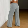 thumbnail image 5 of BLVB Womens Wide Leg Pants Drawstring Waist Comfy Lounge Baggy Pants Fall Fashion Clothes Outfits with Pockets, 5 of 7
