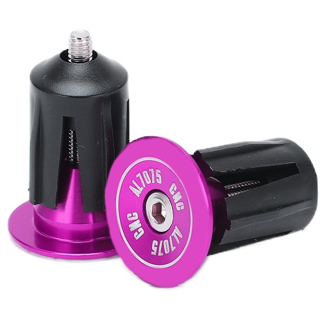 Bouchon de Guidon, Bouchon de Prise de Bicyclette en Plastique Durable Remplaçable Pratique Installation Rapide pour Pièces de Rechange Noir,Rouge,Bleu,Violet