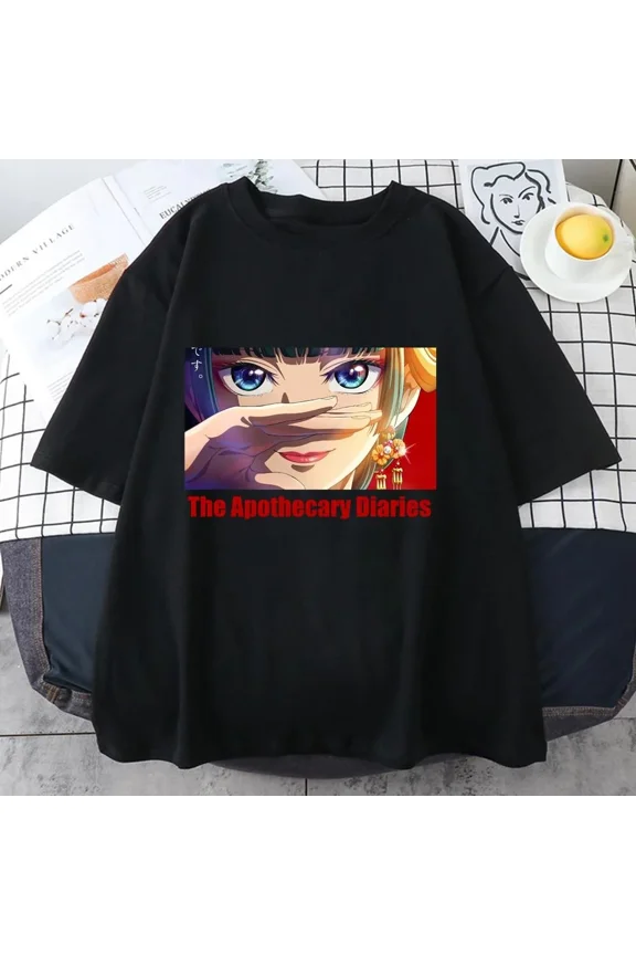 Anime New The Apothecary Diaries Graphic Printed T-Shirt Casual Outdoor Street Cool Anime Harajuku Shirt Top