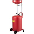 thumbnail image 1 of VEVOR Waste Oil Drain Tank 20 Gallon Portable Oil Drain Air Operated Drainer Oil Change, Oil Drain Container, Fluid Fuel Transfer Drainage Adjustable Funnel Height, with Pressure Regulating Valve, 1 of 9
