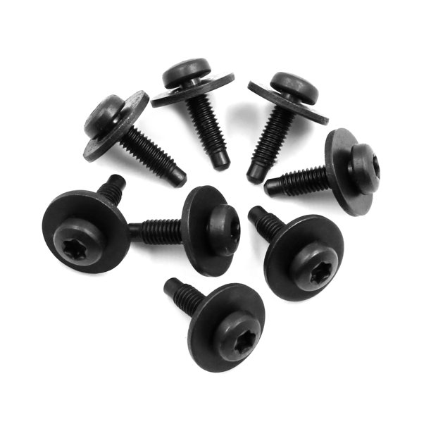 8pcs 5.8 x 27mm Auto Car Stainless Steel Fender Bumper Frame License Plate Screws