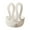 White, variant on Blue Easter Storage Basket With Rabbit Ear Handles, Cotton Rope Material And Decorative Pom-Pom For Cosmetics Storage, Snack Organizer And Holiday Decor, 7.87X8.27In 0.47Lb
