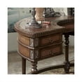thumbnail image 3 of Beaumont Lane Writing Desk with Leather Top in Dark Brown, 3 of 3