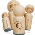 thumbnail image 1 of Shrimp Solid Rubber Stamp for Stamping Crafting Planners - 1/2 Inch Mini, 1 of 4