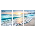 thumbnail image 1 of Juego de carteles de pared, vista al mar, a la playa y al amanecer, 3 piezas de decoración para las paredes del salón, decoración de carteles artísticos, sin marco LingWen 8390612727528, 1 of 1