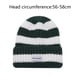 thumbnail image 2 of Gorros de lana para hombres y mujeres, gorro de punto grueso de dos colores con rayas verticales, tejido de dos colores para invierno, 2 of 6