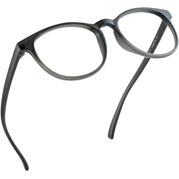 LifeArt Blue Light Blocking Glasses, Anti Eyestrain, Computer Reading Glasses, Gaming Glasses, TV Glasses for Women Men, Anti Glare (Gray, 2.25 Magnification)