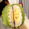 thumbnail image 4 of Edunwind Durian Plush Pillow Detachable Durian Shape Stuffed Plush Plush Savings Fruit Durian Stuffed Animal,Cute Durian Plush Toy for Gifts, 4 of 8