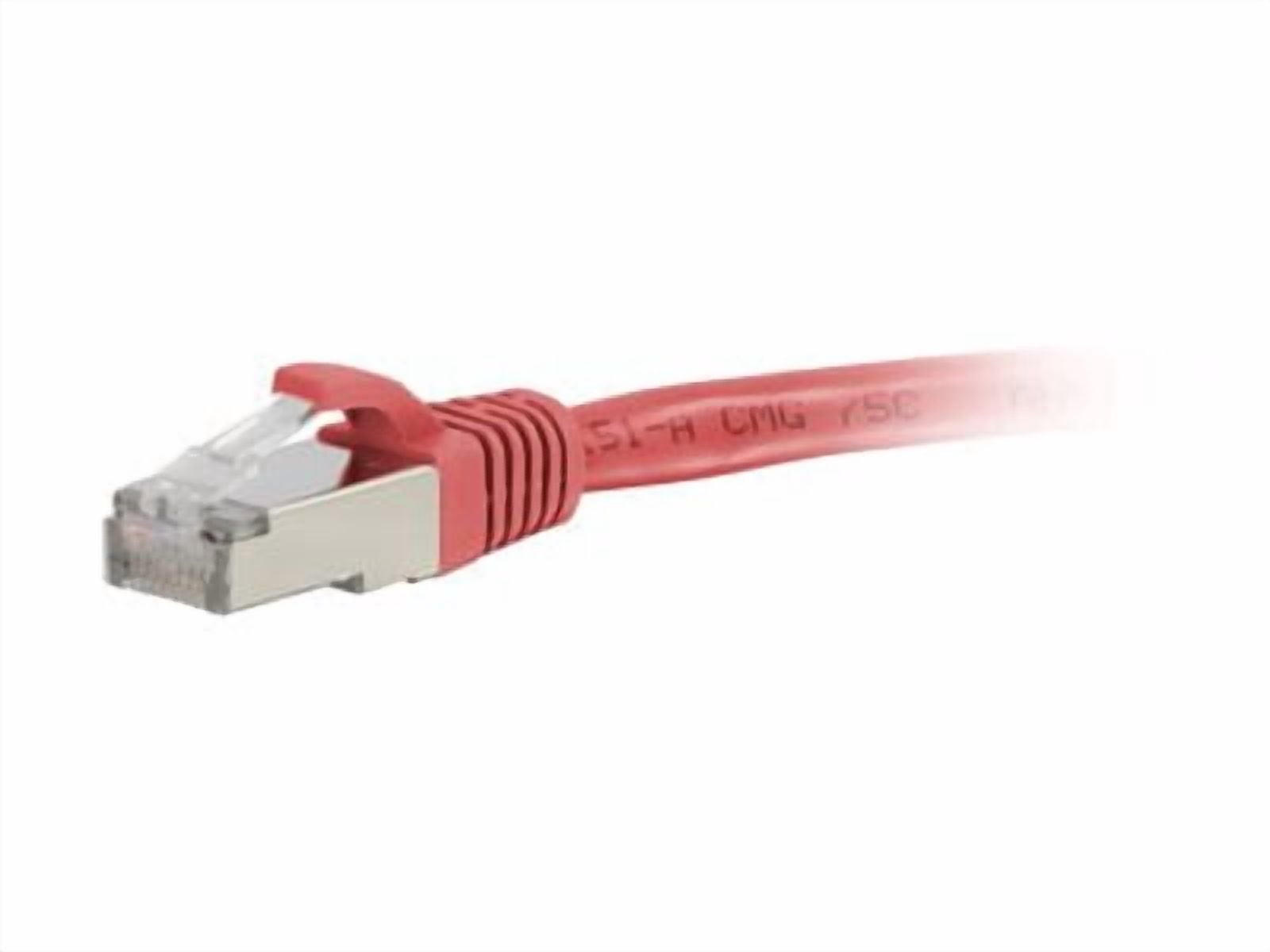 C2G 7ft (2.1m) Cat6a Snagless Shielded (STP) Ethernet Network Patch Cable, Red, RJ45, M/M