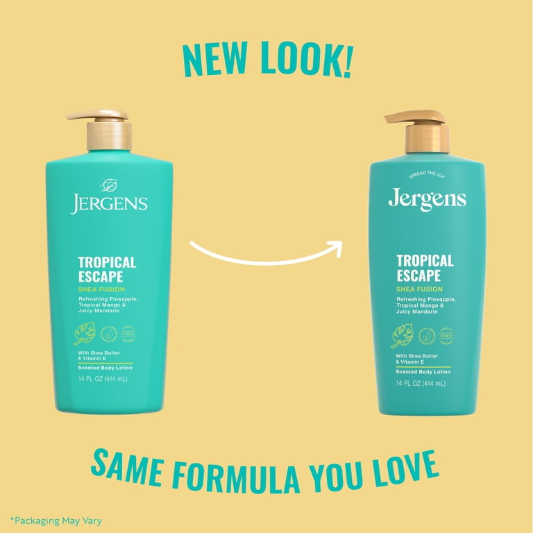 Jergens Shea Fusion Tropical Escape Scented Body Lotion with Shea