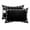 Black, Noir, Obsidian, Graphite, variant on Navy Blue Morocco Outdoor Pillows for Chaise Lounge Chair Waterproof Lumbar Pillows with Insert&Adjustable Elastic Strap Beach Headrest Pillow Modern Tile Geometric Middle Century Pool Pillow 11"x16"