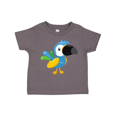 Inktastic Colorful Parrot Tropical Parrot Cute Parrot Boys or Girls Toddler T-Shirt