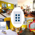thumbnail image 4 of 3X 6 Ethernet Wall Plate 6 Port,Ethernet Wall Plate Female-Female Removable Compatible with Cat7/6/6E/5/5E, 4 of 5