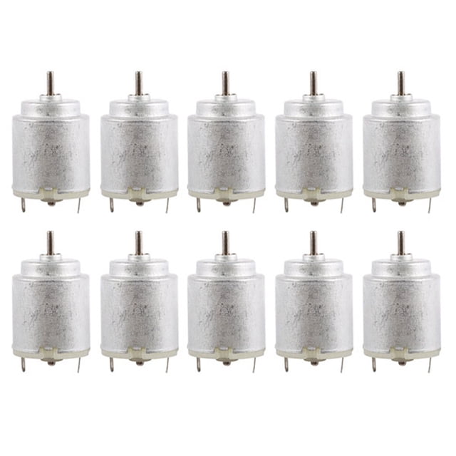 10X DC 3V-6V 16500RPm Velocidad de Salida Micro-Motor para DIY Toys Car Ship