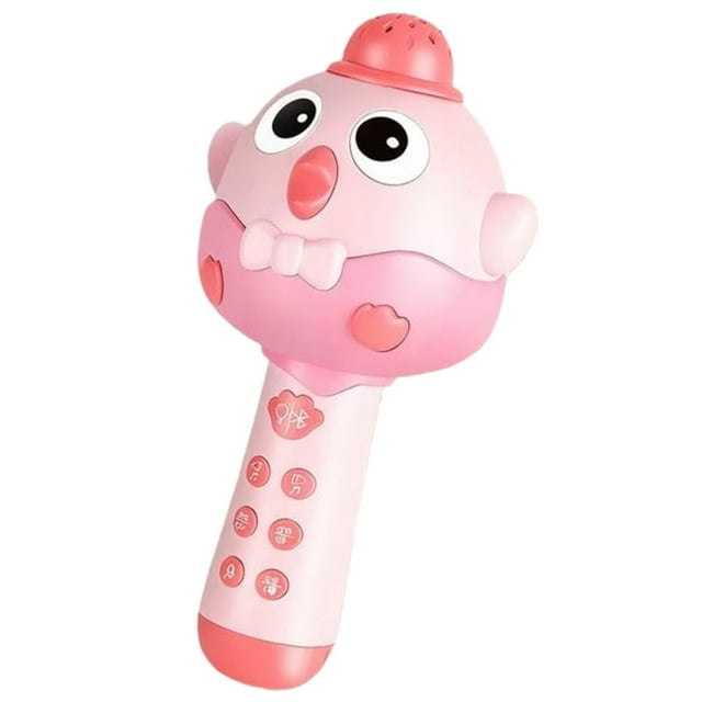 1-Pack Children's 2-In-1 Portable Microphone Toy with Music & Song Playback, Kids Karaoke Singing Machine for Birthday Party, Fun Musical Entertainment for Boys & Girls