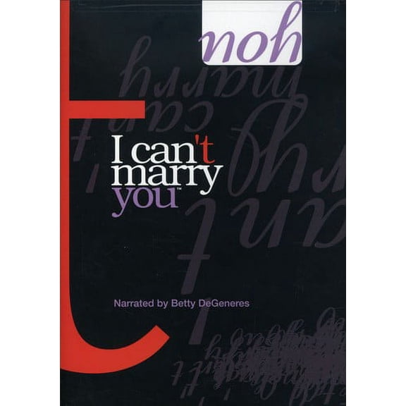 I Can't Marry You (DVD), Wolfe Video, Drama