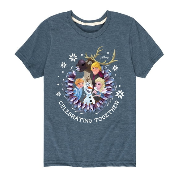 Frozen 2 - Celebrating Together - Toddler And Youth Short Sleeve Graphic T-Shirt