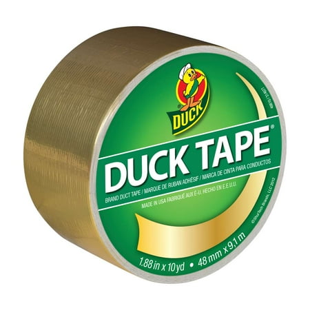 Duck Brand Color Duct Tape, 1.88 in. x 10 yards, Metallic Gold