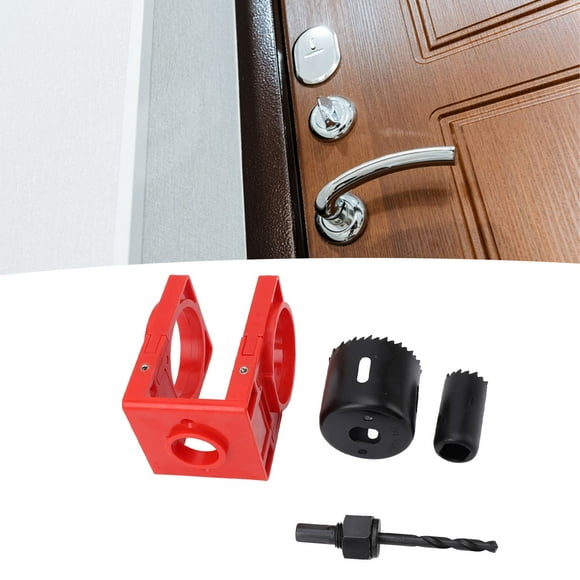 Kit De Instalación De Cerradura, Kit De Sierra Perforadora Para Cerradura De Puerta, Para Puertas De Puertas De Metal, Acero Y Cardado